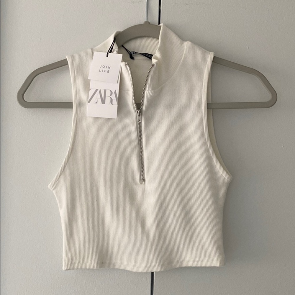 NEW Zara Zip Up Tank